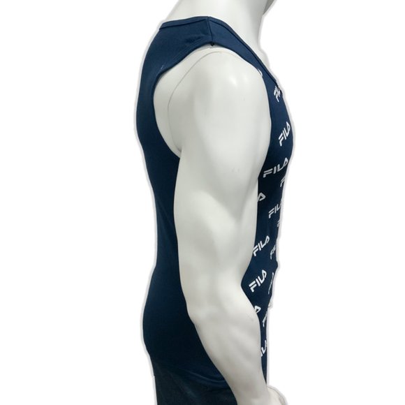 NWT FILA MEN NAVY BLUE SLEEVELESS TANK TOP T-SHIRT SIZE M - Picture 2 of 5